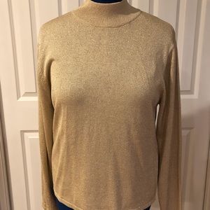 Very comfortable Talbots shimmery gold turtle neck sweater.